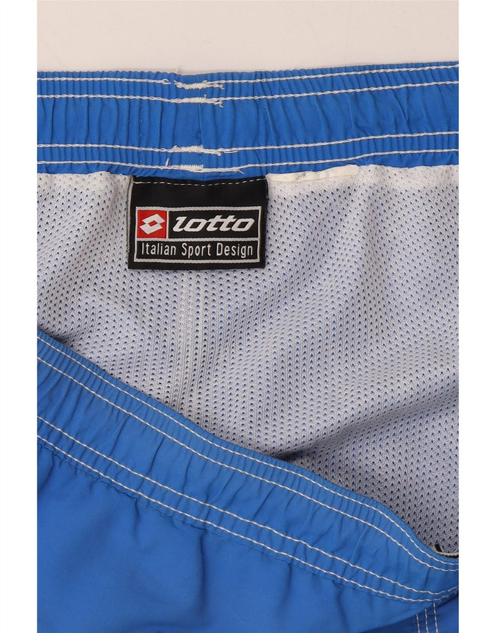 LOTTO Mens Swimming Shorts Large  Blue Vintage Lotto and Second-Hand Lotto from Messina Hembry 