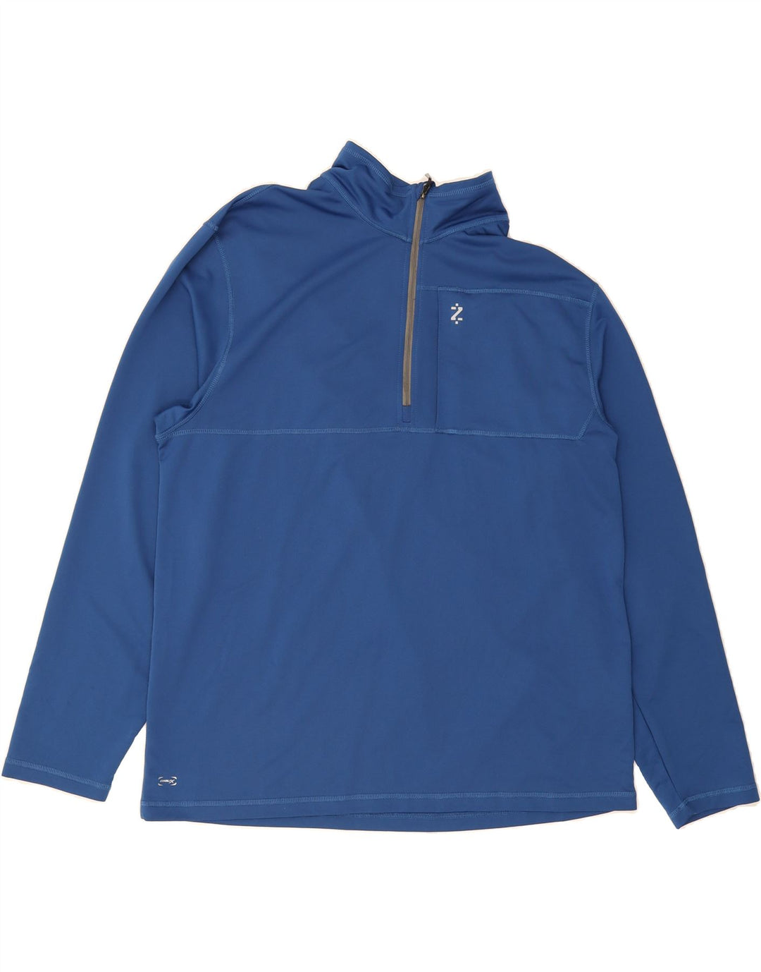 IZOD Mens Zip Neck Pullover Tracksuit Top 2XL Blue Polyester Vintage Izod and Second-Hand Izod from Messina Hembry 