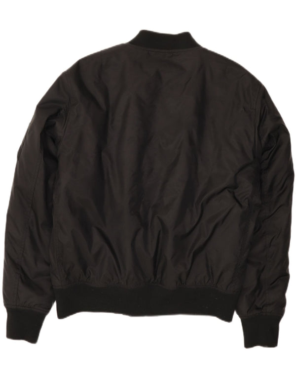 Urban Classics Mens Bomber Jacket UK 40 Large Black Nylon