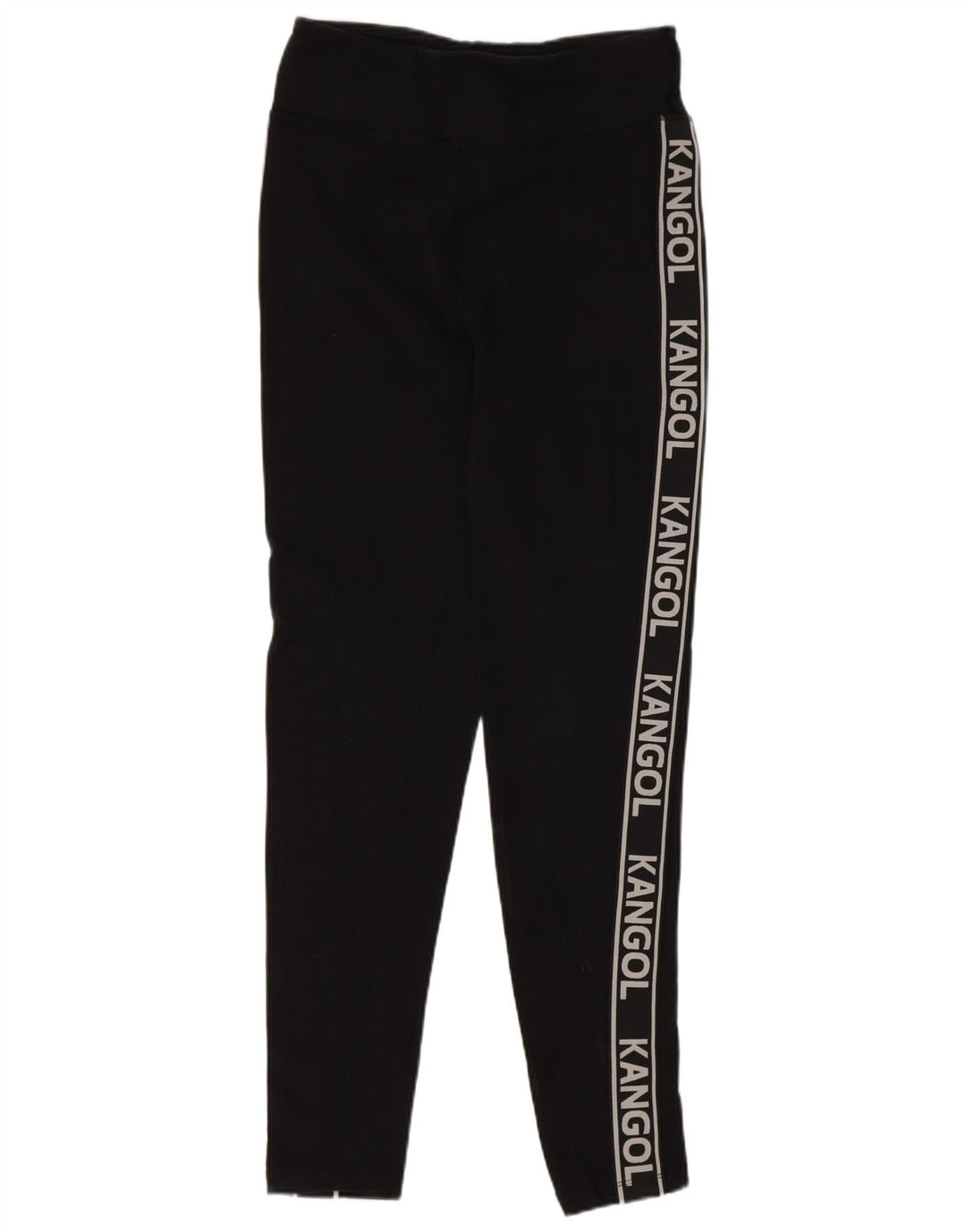 Kangol Womens Graphic Leggings UK 12 Mittelschwarze Baumwolle