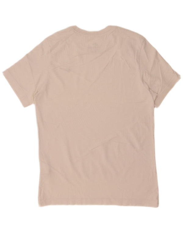 Nike Mens Camiseta Top Pequeno Algodão Branco