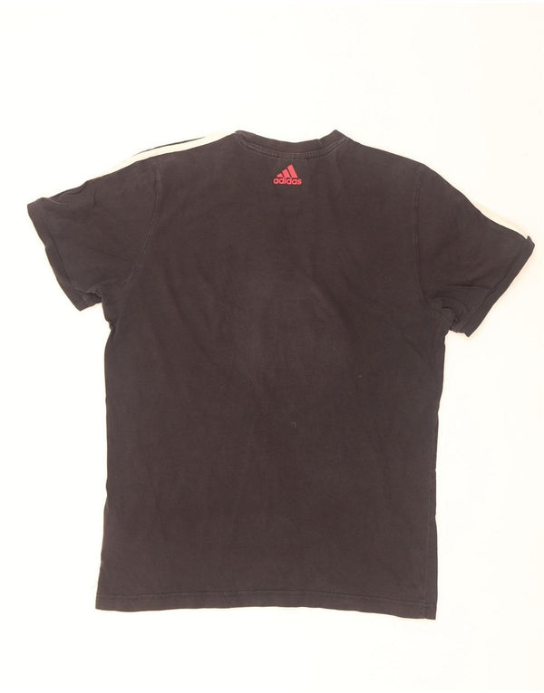 Мужская футболка с рисунком Adidas Top Medium Black Cotton