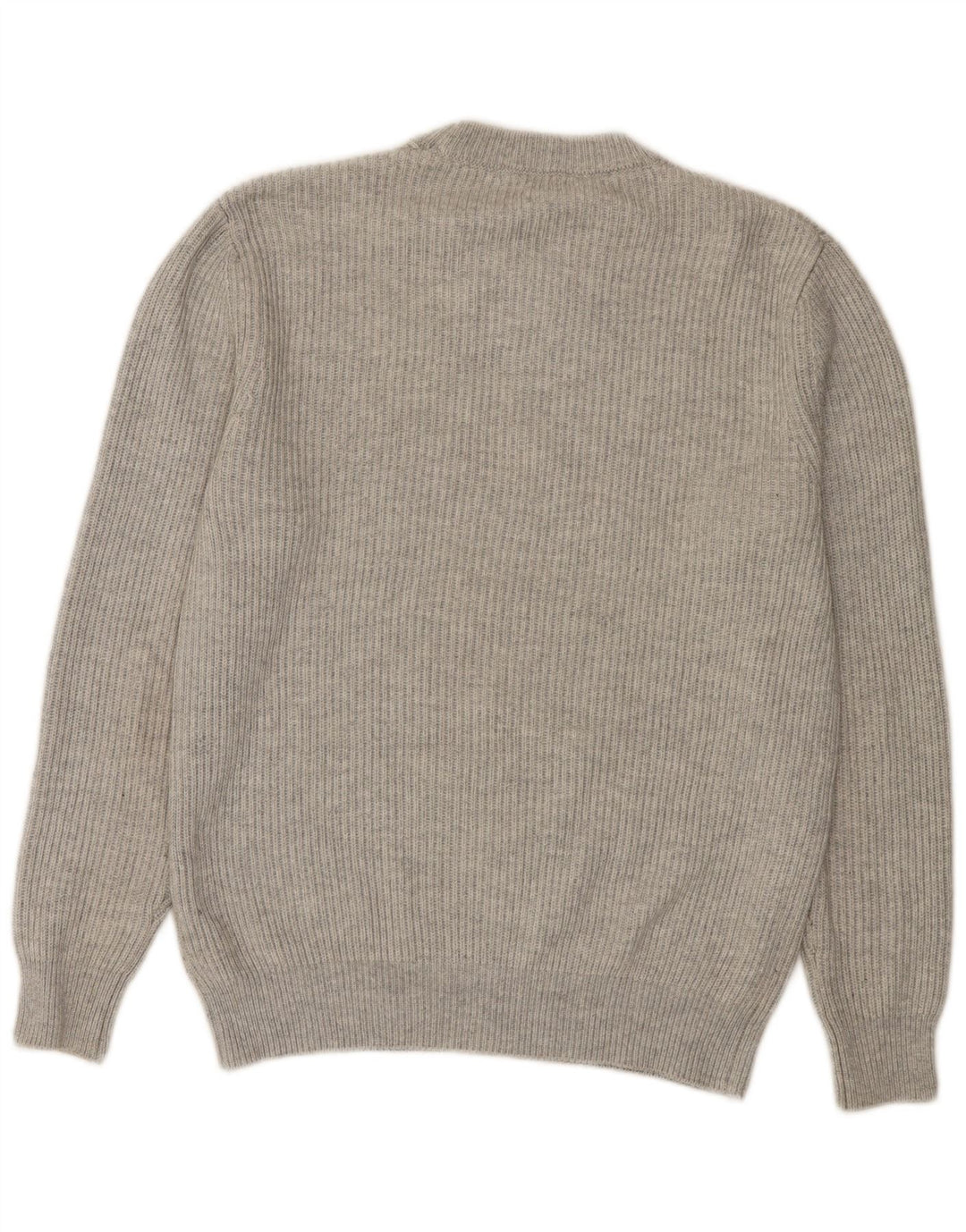 Zara Mens Crew Neck Jumper Sweater Medium Grey Polyester