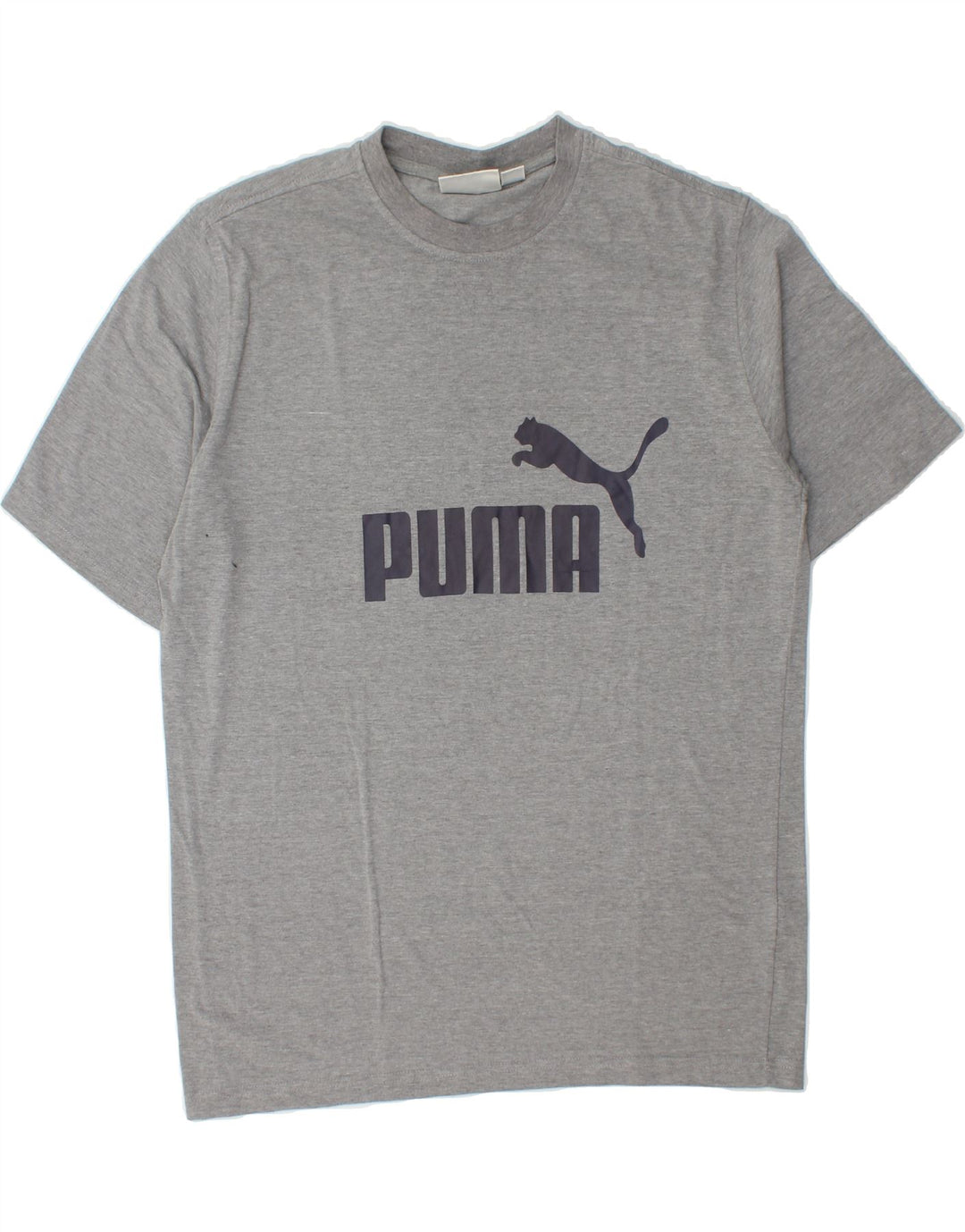 PUMA Mens Graphic T-Shirt Top Medium Grey Cotton Vintage Puma and Second-Hand Puma from Messina Hembry 