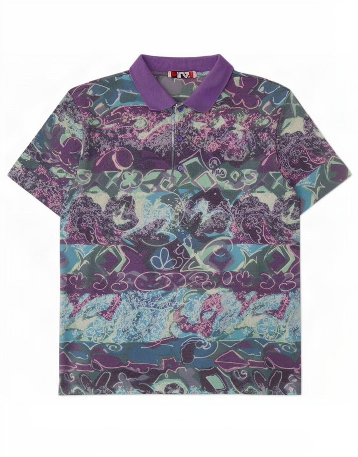Polo da uomo Fila IT 52 Large multicolore geometrica