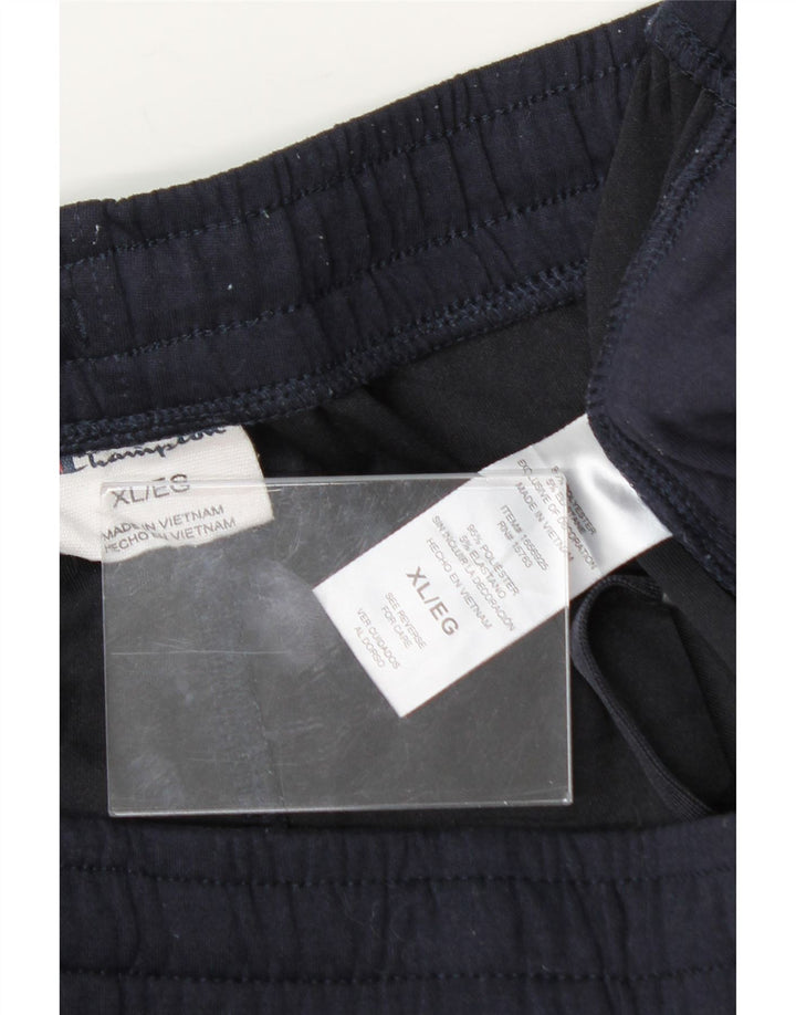 CHAMPION Mens Tracksuit Trousers XL  Navy Blue Polyester Vintage Champion and Second-Hand Champion from Messina Hembry 
