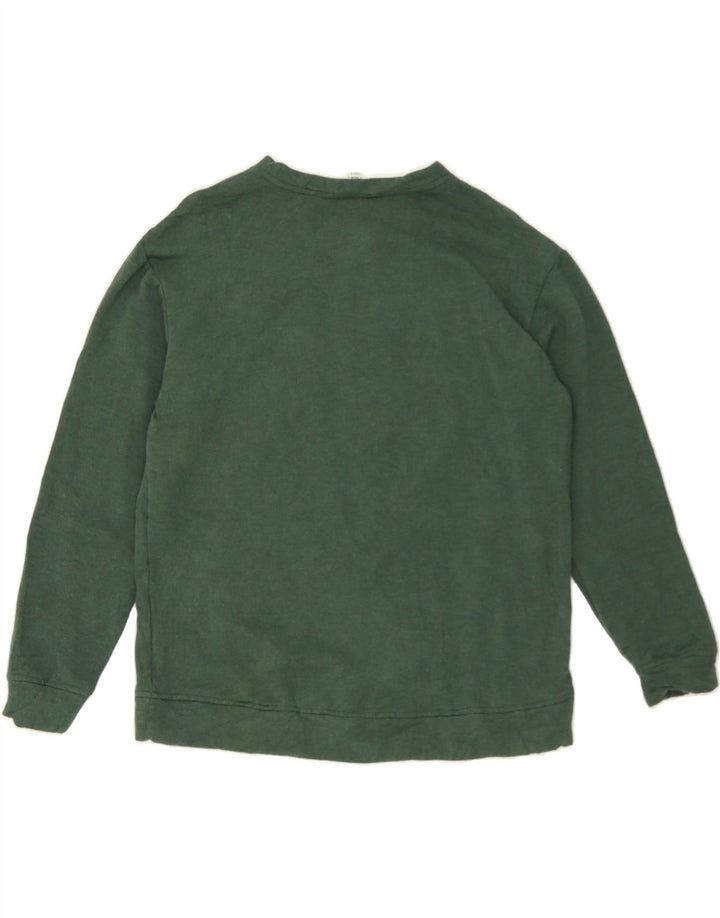 ORVIS Womens Oversized Sweatshirt Jumper UK 10 Small Green Modal Vintage Orvis and Second-Hand Orvis from Messina Hembry 