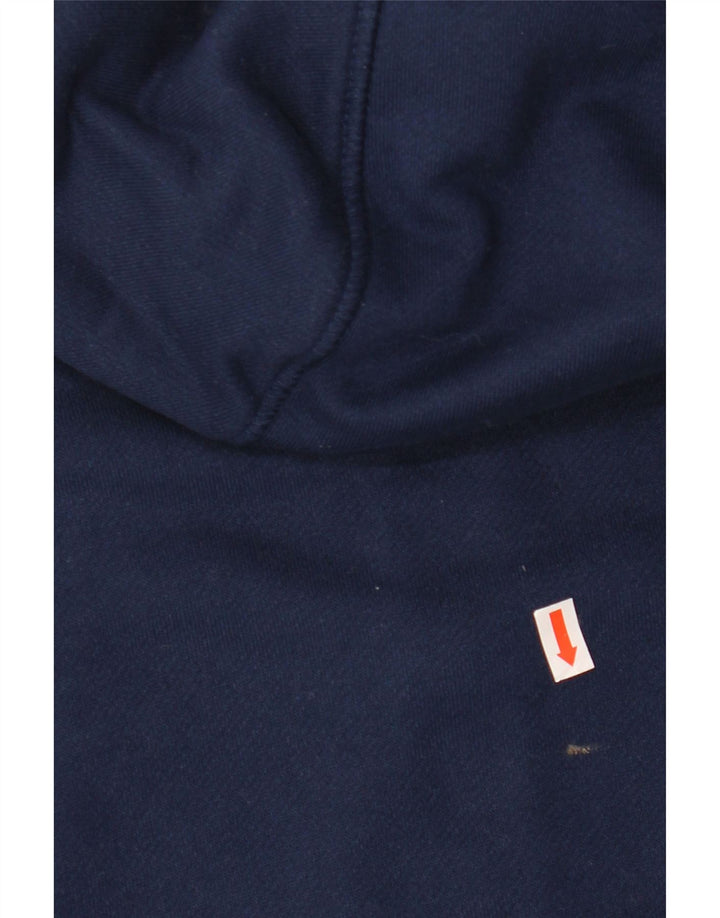 ADIDAS Mens Climalite Zip Hoodie Sweater Medium Navy Blue Polyester
