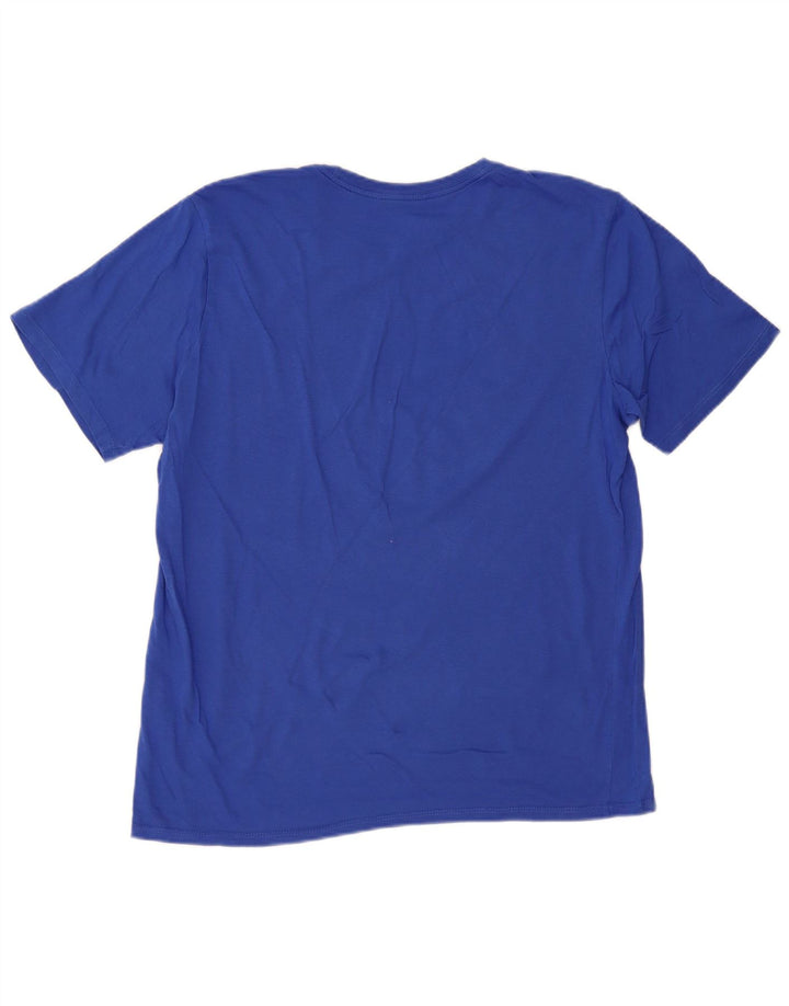 NIKE Mens Graphic T-Shirt Top Large Blue Cotton