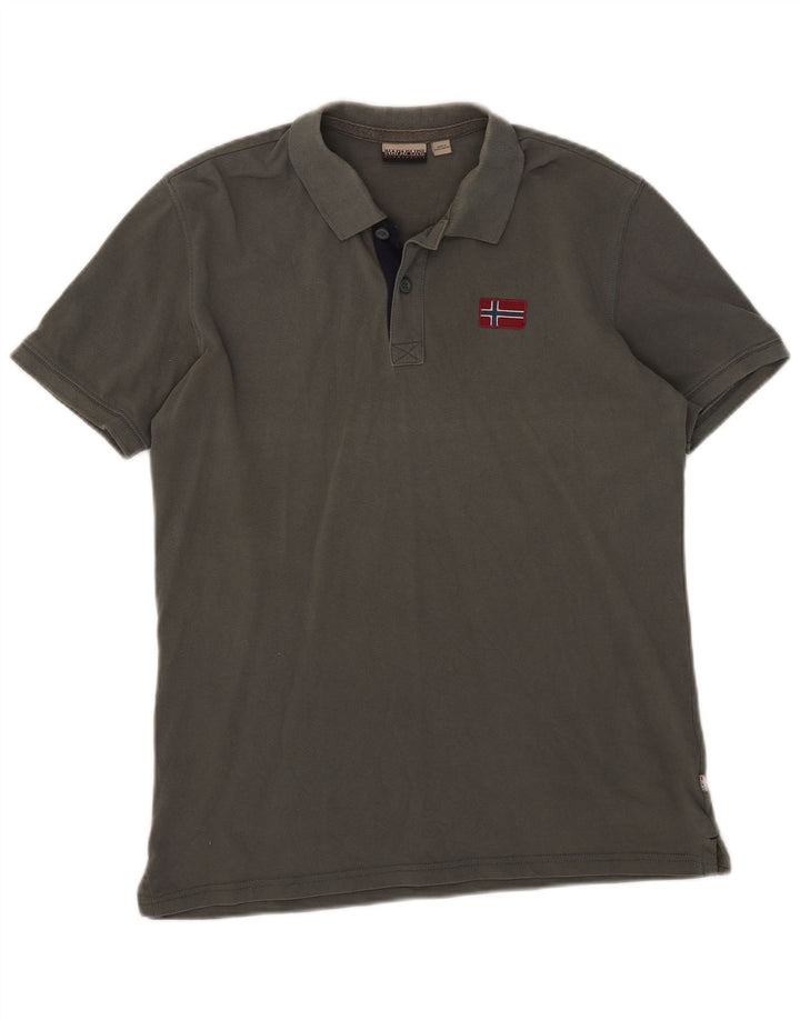 Napapijri Herre poloshirt Medium Khaki