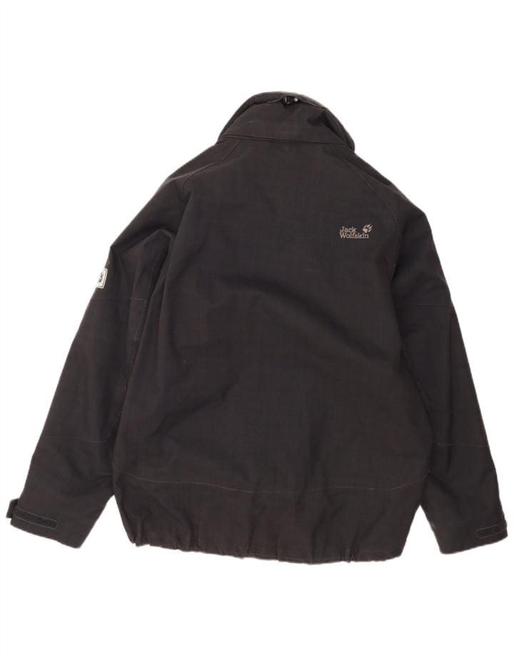 Jack Wolfskin Mens Windbreaker Jacket UK 36 Small Black Polyester