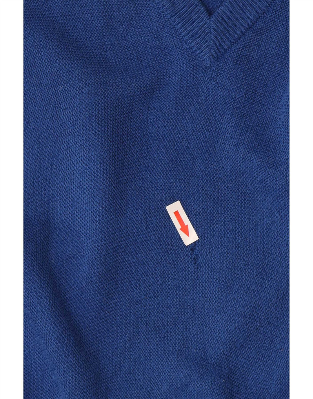 Lacoste Mens V-Neck Jumper Sweater Medium Blue Acrylic