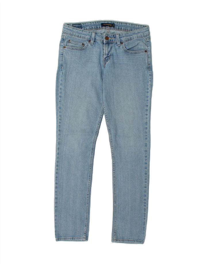 LEVI'S Womens Super Low Slim Jeans US 7 Medium W30 L29 Blue Cotton Vintage Levi's and Second-Hand Levi's from Messina Hembry 