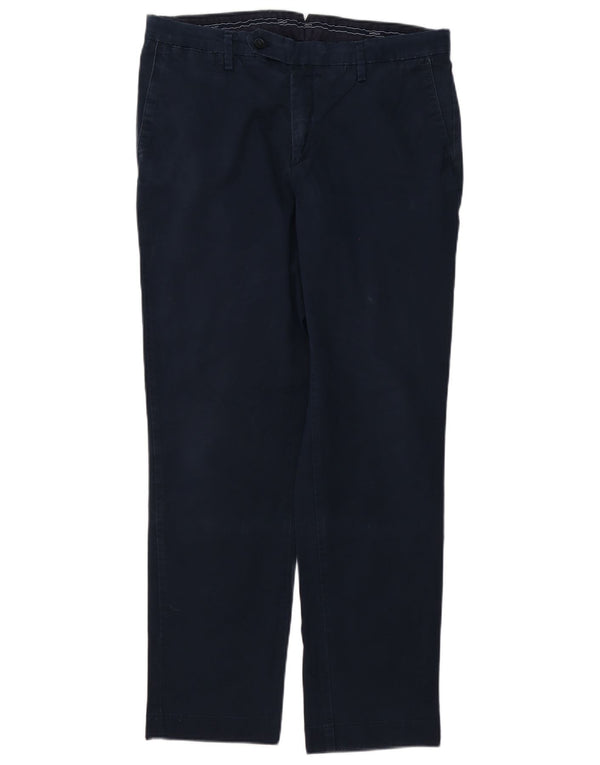 Pantaloni chino dritti da uomo Hackett W34 L32 in cotone blu navy