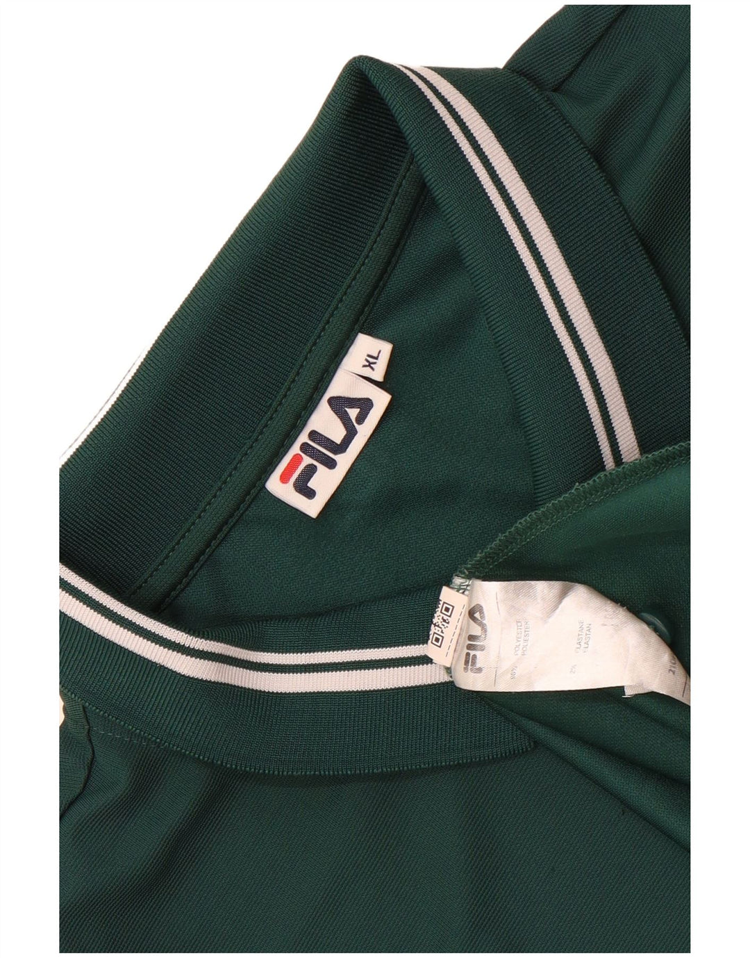 Fila Mens Polo Shirt XL Green Polyester