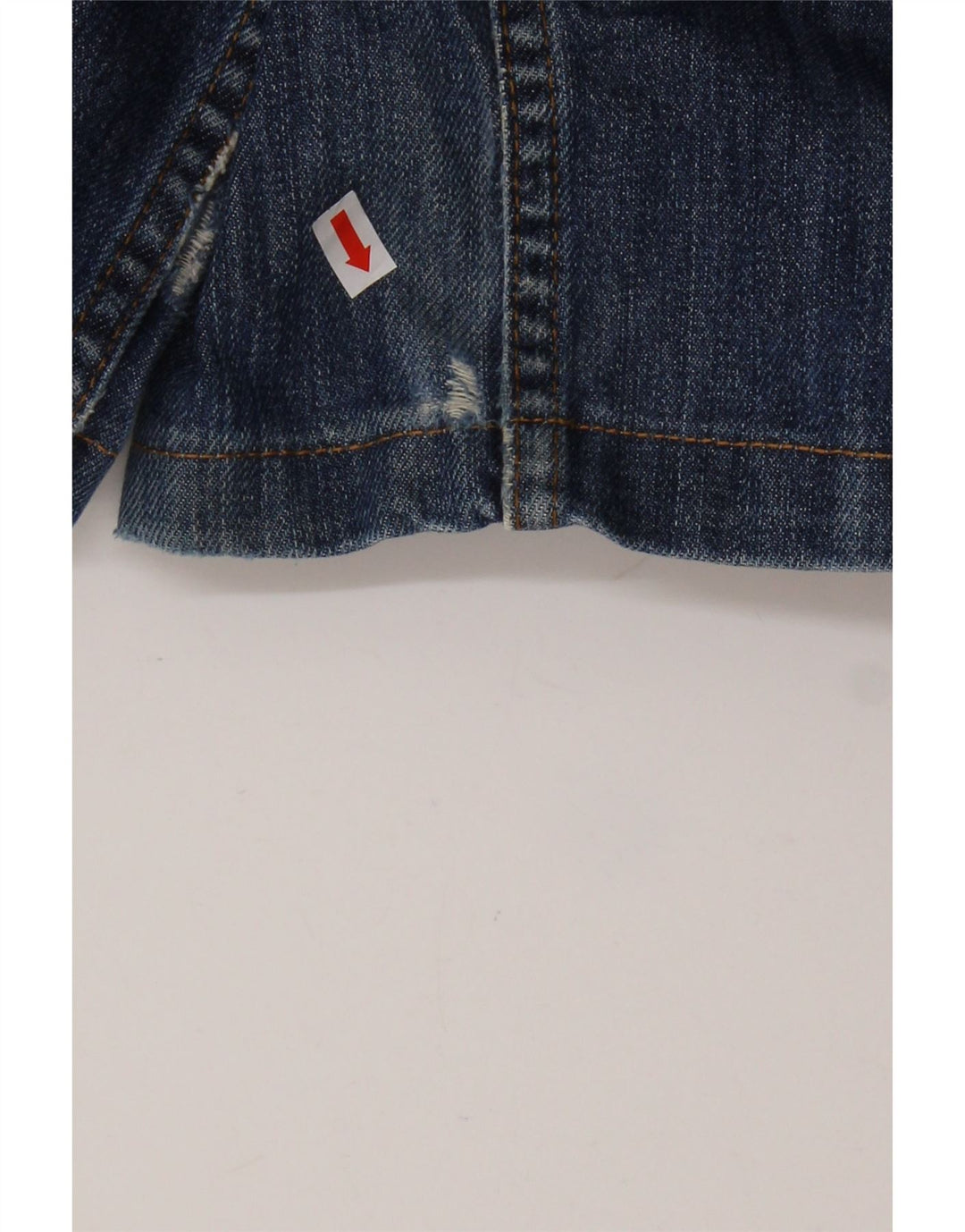 Massimo Dutti Mens Distressed Straight Jeans EU 42 Large W32 L29 Blue