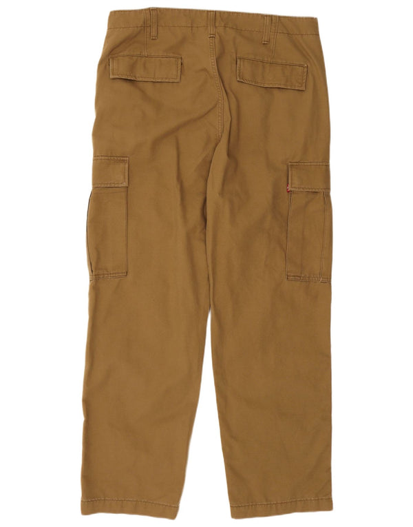 Pantaloni cargo dritti da uomo Levi's W36 L30 in cotone marrone