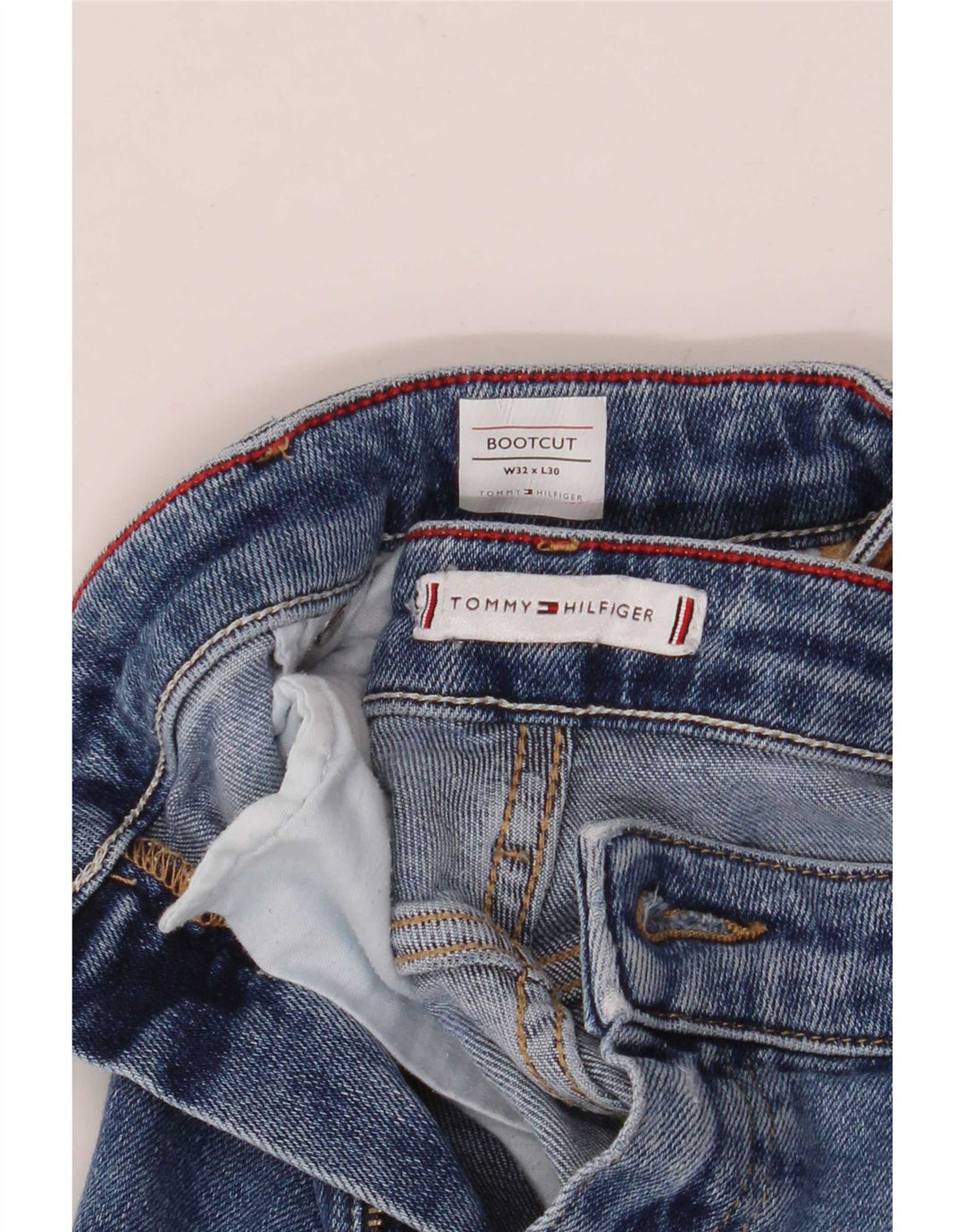 Tommy Hilfiger Womens Bootcut Jeans W32 L30 Blue