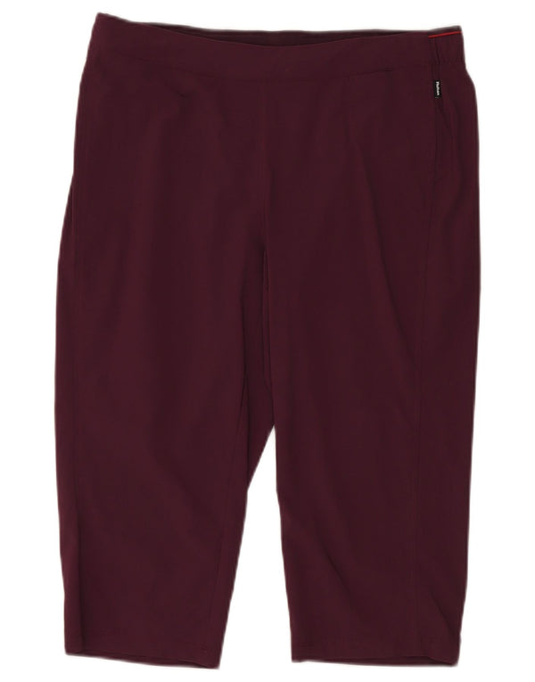 Rohan Capri-Leggings für Damen, UK 14, Größe L, Burgunderrot, Polyamid