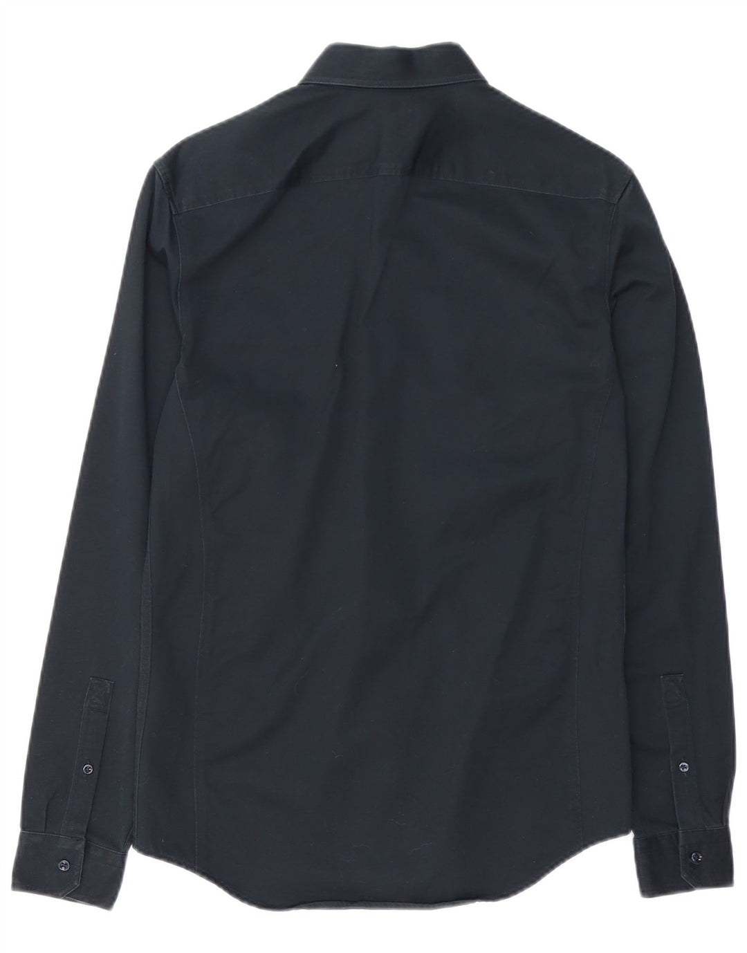 Reiss Mens Shirt Small Navy Blue Cotton