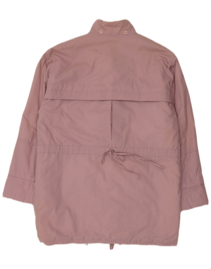 Vintage Womens Oversized Windbreaker Coat IT 36/38 XS Pink Polyester