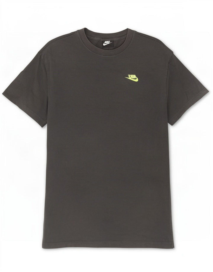 T-shirt grafica da uomo Nike Top in cotone grigio medio