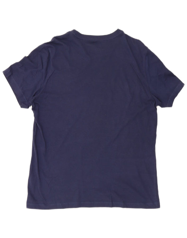 Nike Mens T-Shirt Top Large Navy Blue Cotton