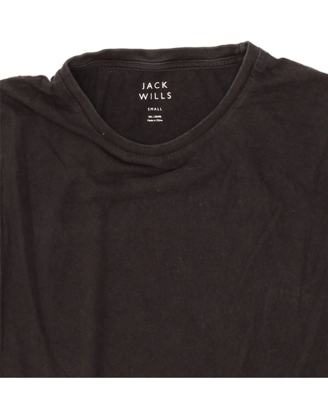 JACK WILLS Mens T-Shirt Small Black Cotton Vintage Jack Wills and Second-Hand Jack Wills from Messina Hembry 