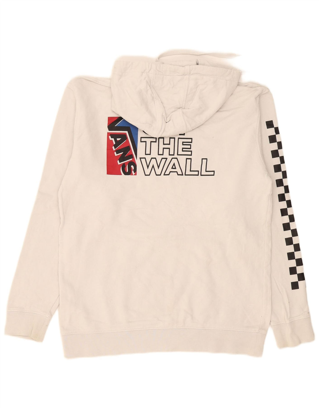 Vans Mens Graphic Hoodie Jumper Medium White