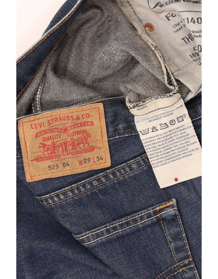 Levi's Mens 525 Bootcut Jeans W29 L34 Μπλε βαμβακερό
