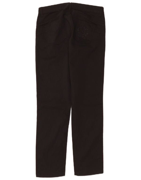 Liu Jo Damen Gerade Freizeithose W31 L30 Schwarze Baumwolle