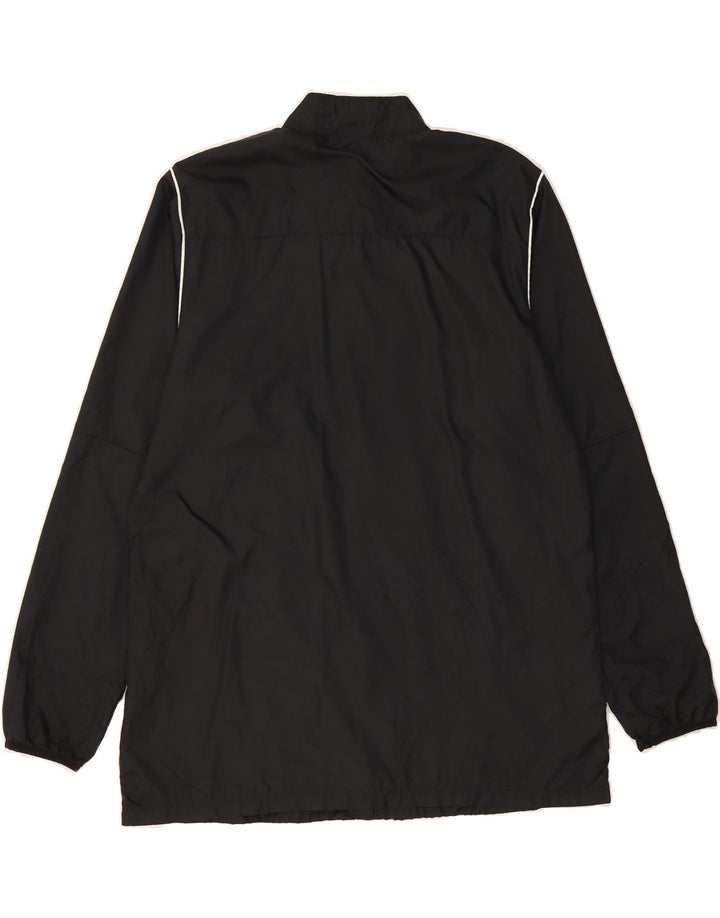 NIKE Mens Rain Jacket UK 42 XL Black Polyester Vintage Nike and Second-Hand Nike from Messina Hembry 