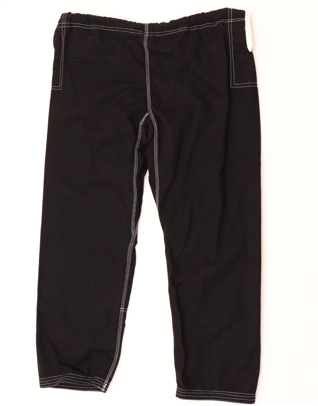 Vintage Mens Graphic Tracksuit Trousers Large  Black Cotton