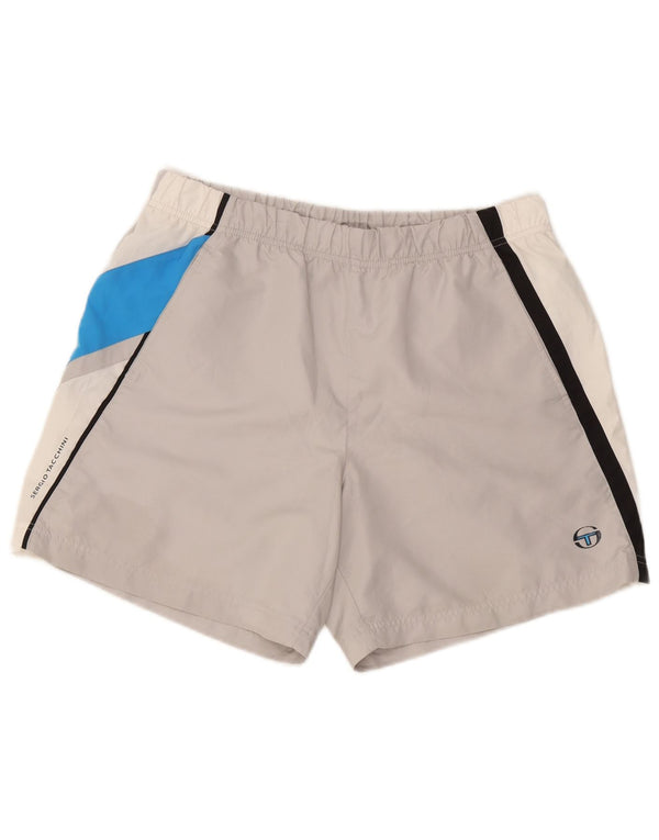Sergio Tacchini Mens Sport Shorts XL  Grey Colourblock Polyester