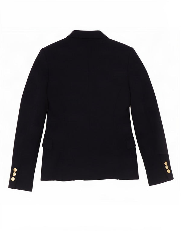 Zara Femme 1 Bouton Blazer Veste UK 10 Petit Bleu Marine