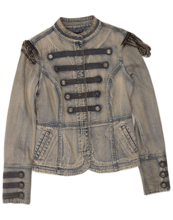 Giacca in denim da donna Guess UK 12 cotone blu medio