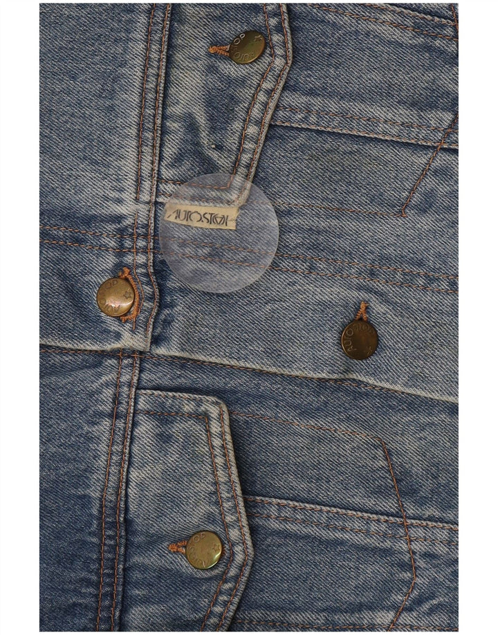 Vintage Mens Denim Jacket UK 38 Medium Blue