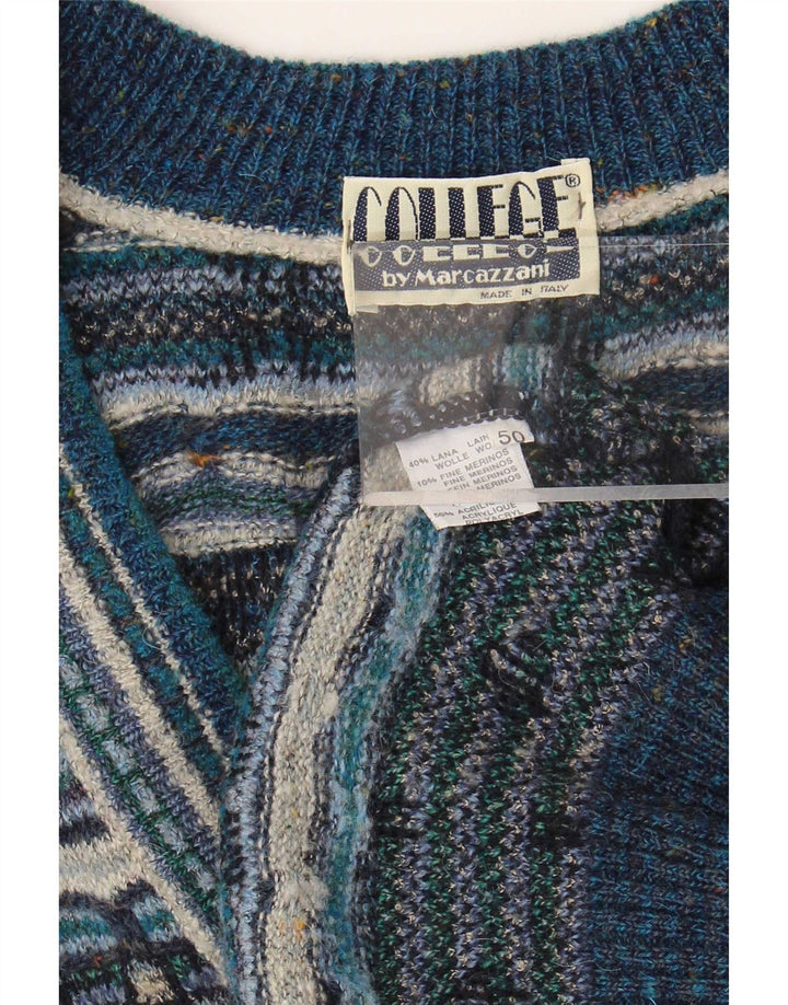 Męski sweter rozpinany Marcazzani IT 50 Średni wielokolorowy Fair Isle