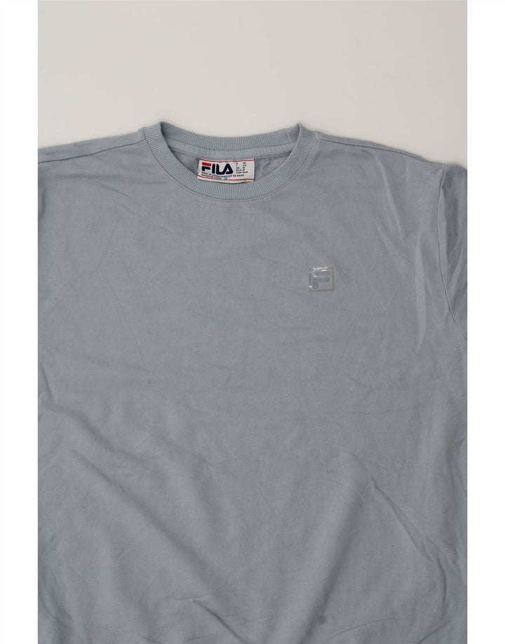 FILA Womens Sweatshirt Jumper UK 14 Medium Grey Cotton Vintage Fila and Second-Hand Fila from Messina Hembry 