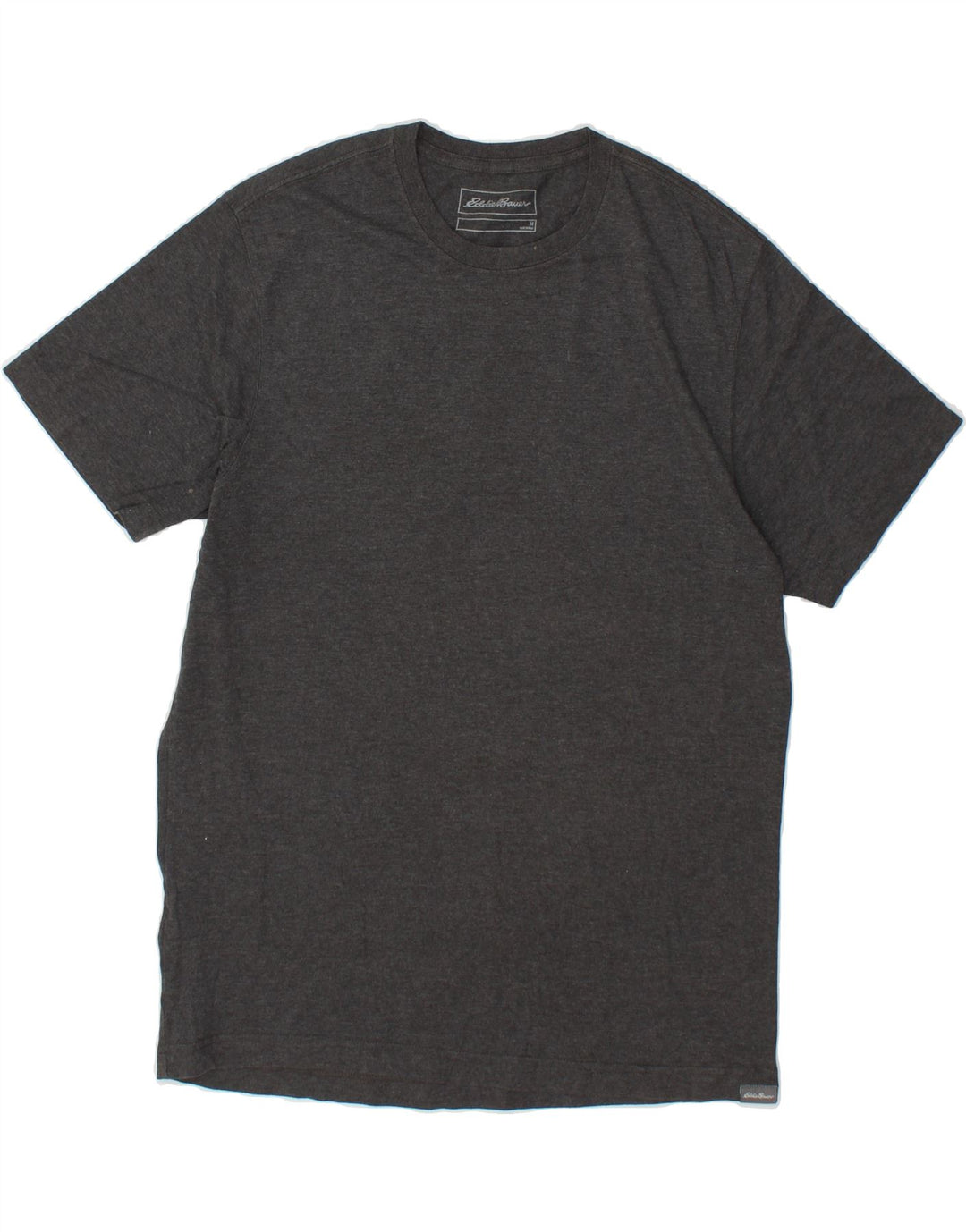 EDDIE BAUER Mens T-Shirt Top Medium Grey Flecked Cotton Vintage Eddie Bauer and Second-Hand Eddie Bauer from Messina Hembry 