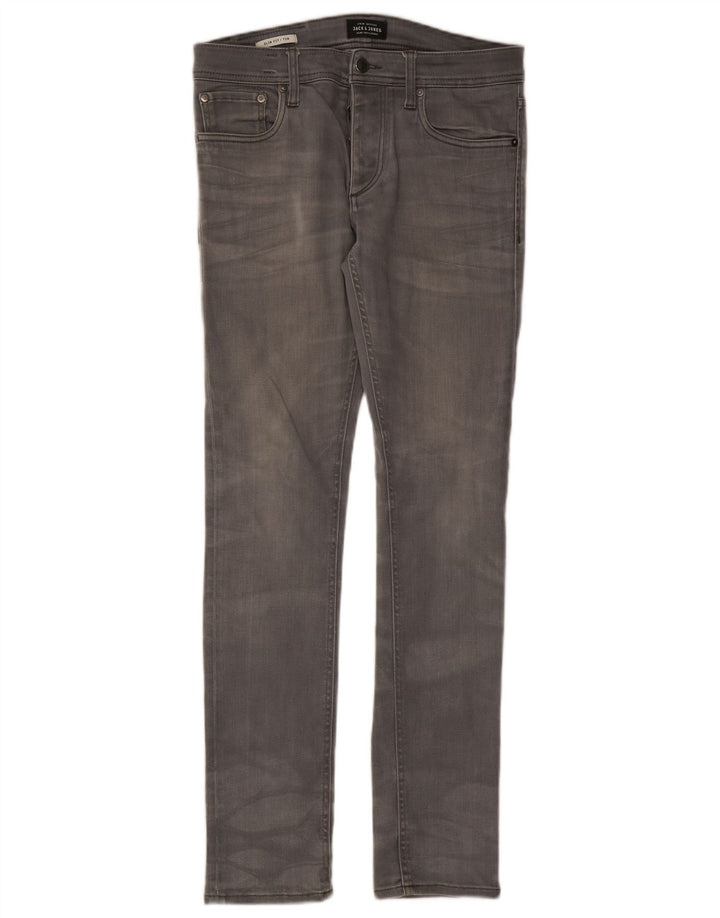 Jack & Jones Womens Tim Slim Jeans W30 L32 Grey