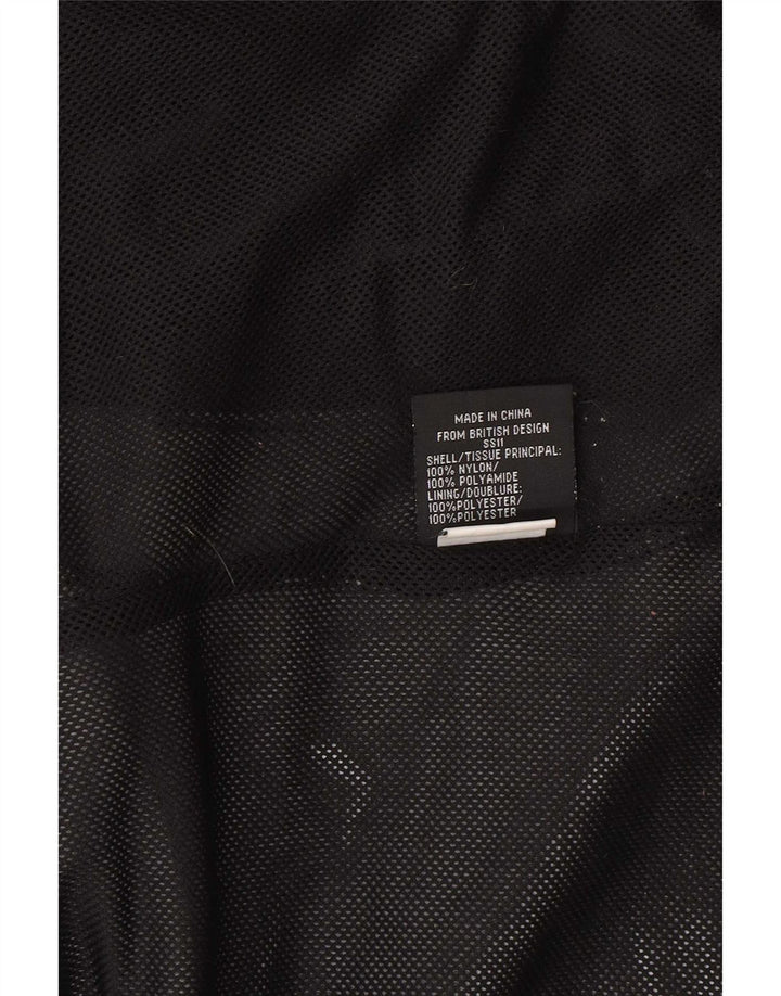 Superdry Veste coupe-vent coupe régulière pour femme UK 16 Large Noir Nylon