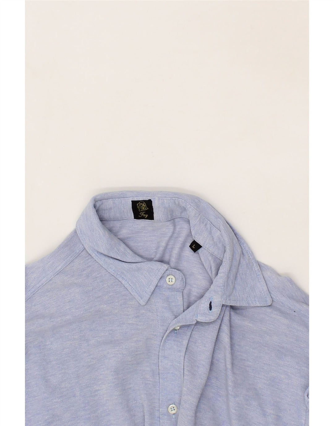 FAY Mens Shirt Large Blue Vintage Fay and Second-Hand Fay from Messina Hembry 