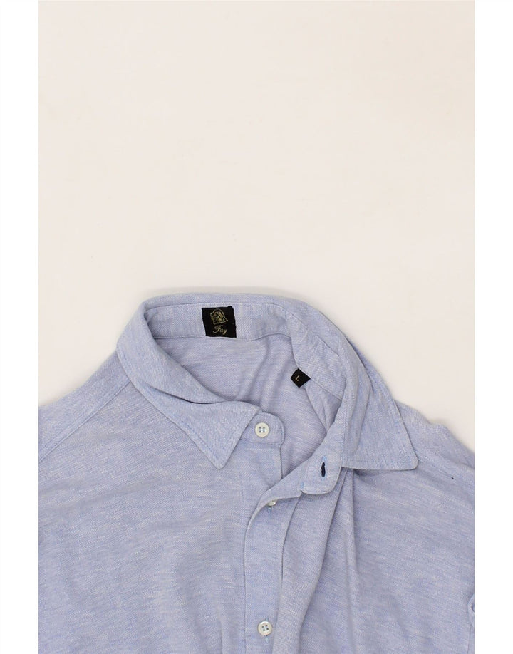 FAY Mens Shirt Large Blue Vintage Fay and Second-Hand Fay from Messina Hembry 