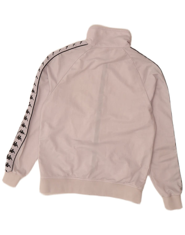 Kappa Veste de survêtement graphique pour femme UK 18 XL Blanc Polyester