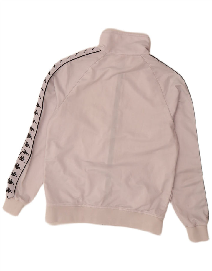 Kappa Veste de survêtement graphique pour femme UK 18 XL Blanc Polyester