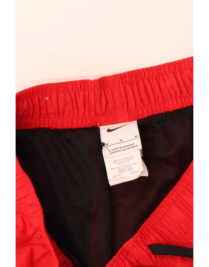 Nike grafiske badeshorts til mænd, medium rød polyester