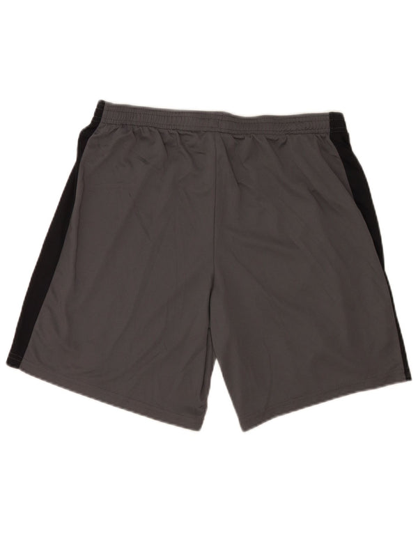 Nike Mens Dri Fit Slim Sport Shorts Large Grey Colourblock Polyester