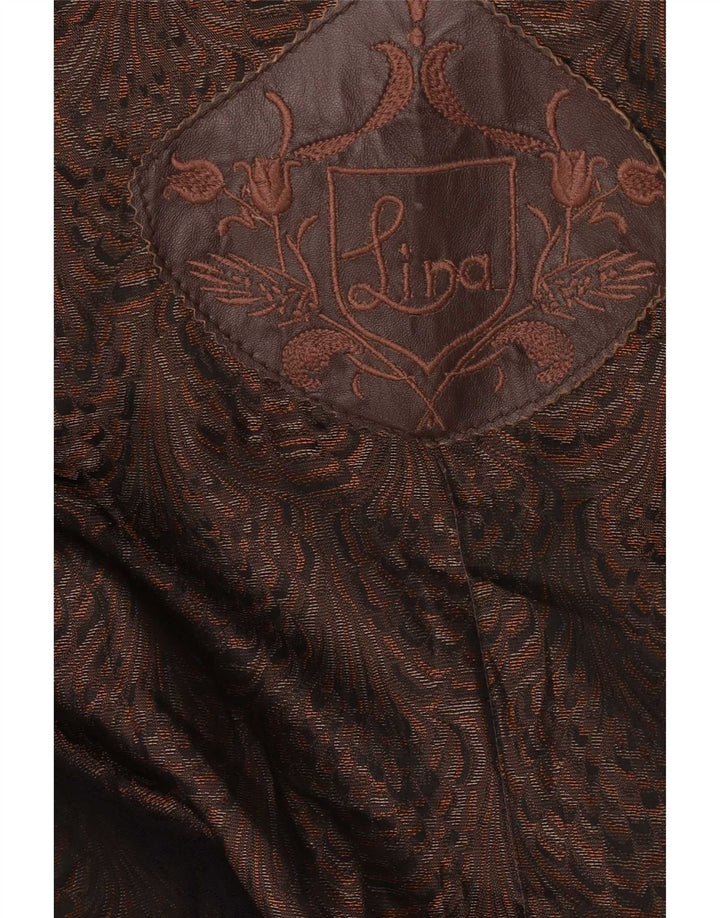 Vintage Womens Overcoat UK 18 XL Brown