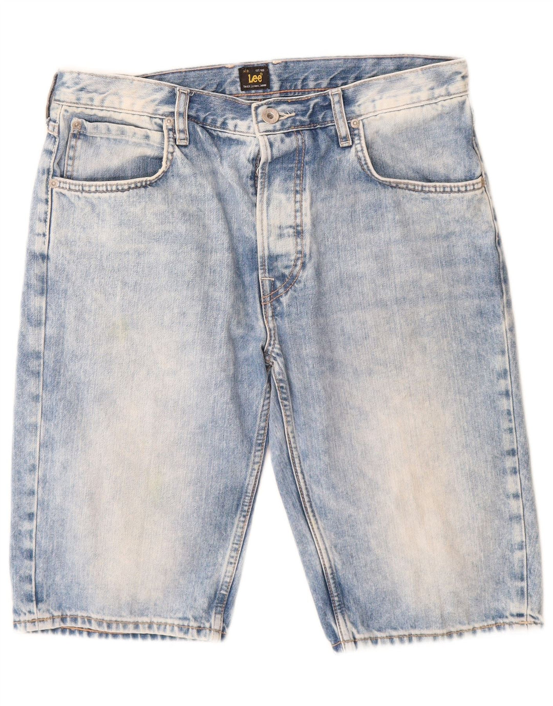 Lee Mens Denim Shorts W32 Medium Blue Cotton